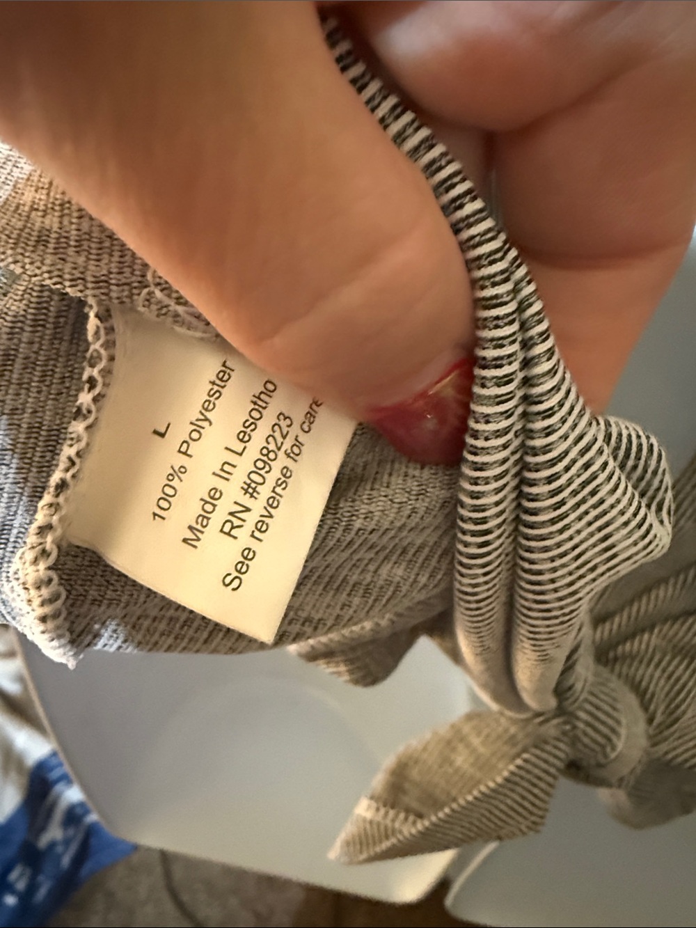 bcg Grey Racerback Tank Top - Picture 5 of 5